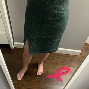 Express pencil skirt with split